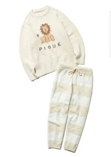 새상품 gelato pique 베비모코 애니멀 풀오버&팬츠 SET