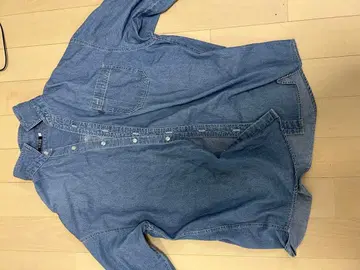 데님 긴팔 셔츠