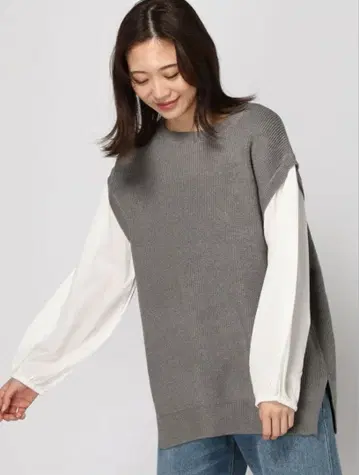 [ 미사용 새상품 ] LEPSIM 후하쿠 니트 콤비