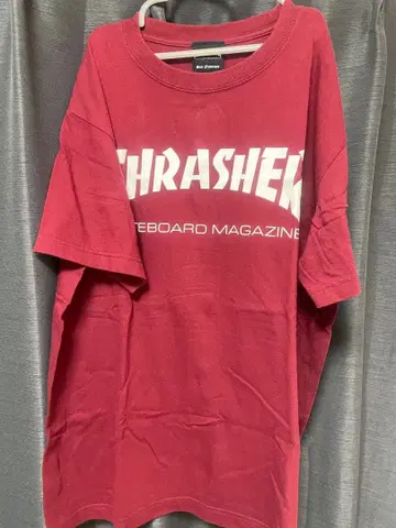 THRASHER 버건디 T셔츠