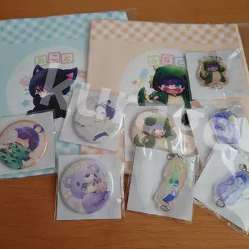 유즈키네 4형제. 캔뱃지 미니 타월 아크릴 참