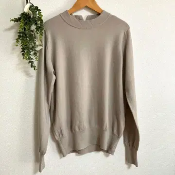 [ 새상품급 ] NOBLE 얇은 소재 니트 핑크 베이지 울