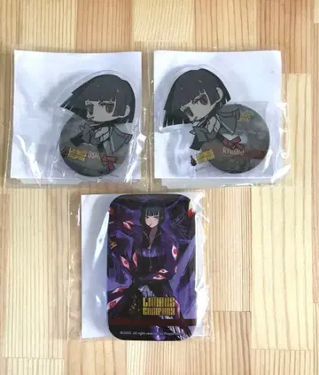 림버스 컴퍼니 료슈 아크릴 스탠드 2점과 스퀘어 캔뱃지