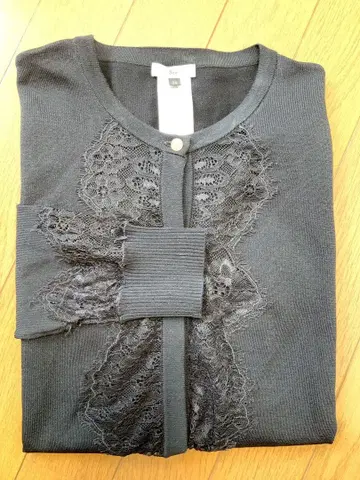 Sov. 블랙 레이스 가디건