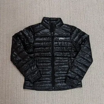 미사용 택 없음 asics 블랙 다운 자켓 M
