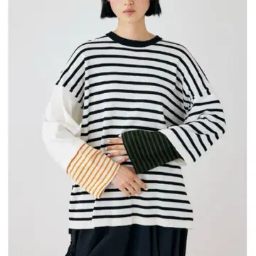 nagonstans 믹스 보더 풀오버