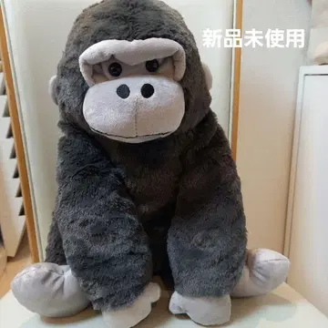 새상품 우호우호 고릴라 고리군 봉제 인형 백팩 2~ 고리군~ 그레이