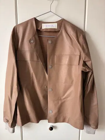 Fabiana Filippi 브라운 가죽 자켓