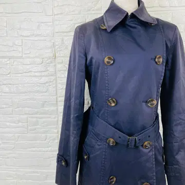 23구 트렌치코트 더블 벨트 포함 네이비 [ 3-29 ]