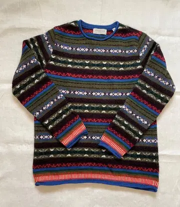 [ 새상품급 ] TOMORROWLAND 페어아일 스웨터 멀티 컬러 S