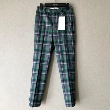 [시착만 한 상품] UNITED ARROWS 삭소니 체크 슬림 팬츠