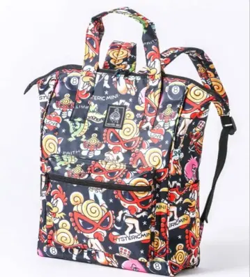 히스테릭 미니 한정판 백팩 북 부록 백팩 블랙