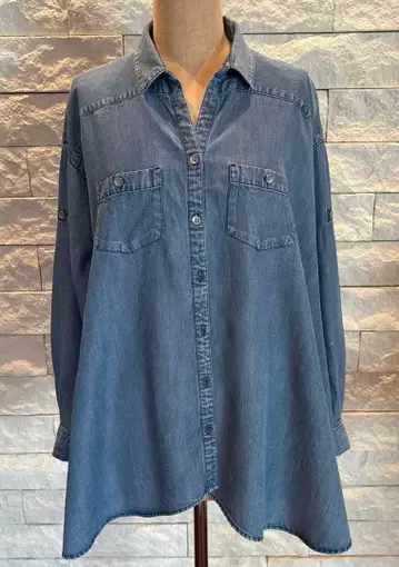 spick&span 스픽 앤 스팬 텐셀 데님 셔츠 긴팔