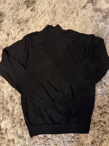 존스메들리 하프 지퍼 니트 블랙