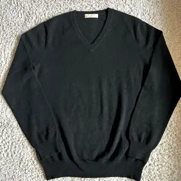 유니클로 캐시미어 100% 니트 스웨터 L 블랙 남성용