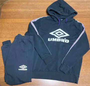 UMBRO 후드 부착 후드티 셋업 네이비