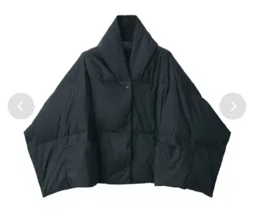 [ 무인양품 ] 포켓 다운 케이프 블랙