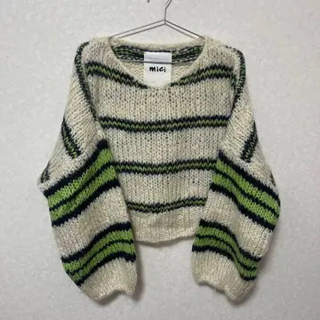 [ ROSE BUD ] mici 스트라이프 니트 스웨터 F 사이즈
