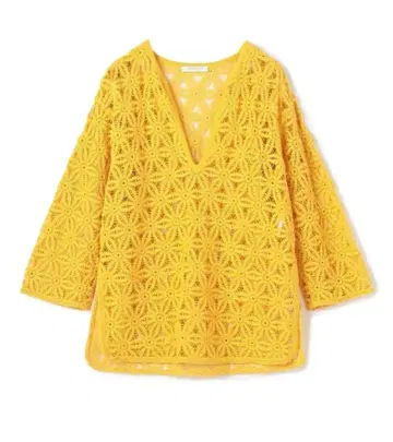 MACPHEE 크로셰 레이스 키넥 블라우스
