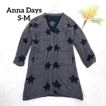 안나 데이즈 여성용 플리스 롱 가디건 (S-M) 아크릴 혼방 워셔블