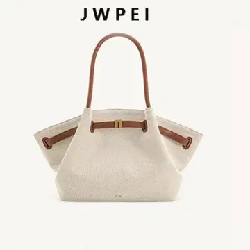 JWPEI 숄더백 토트백 스몰 캔버스 브라운