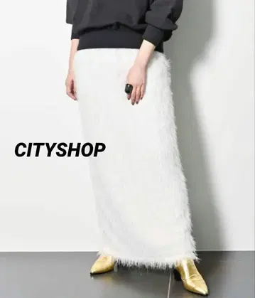 타임세일 CITYSHOP 퍼 스파크링 스커트
