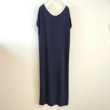 INDIVI 레이온 혼방 롱 원피스 M 네이비 슬릿
