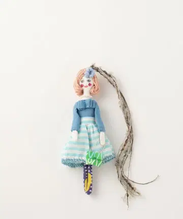 마드리갈 AKI 인형 스트랩 새상품 MADRIGAL 블루