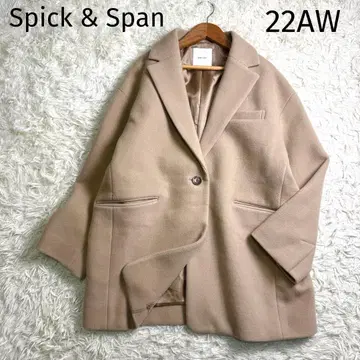 최근 스픽 앤 스팬 W/Ny 모사 자켓 라이크 코트 베이지 36