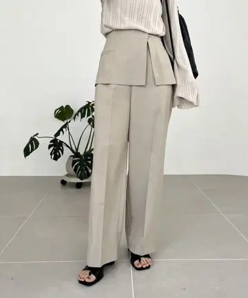 카프리슈레마쥬 랩스커트 레이어드 팬츠 38 사이즈