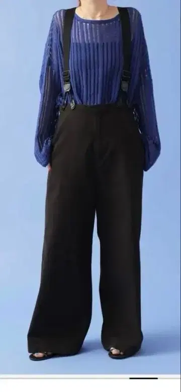 스픽 앤 스팬 서스펜더 부착 워커 팬츠 38 사이즈