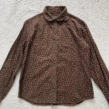 새상품급 AIGLE 코듀로이 셔츠 꽃무늬