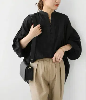 저널 스탠다드 레리움 인도 면 자카드 블라우스