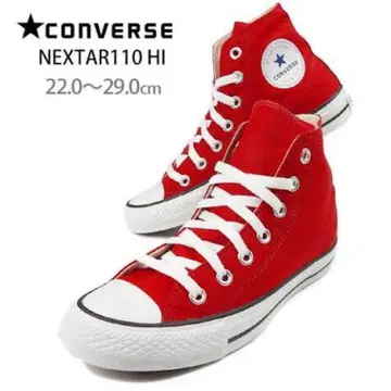 CONVERSE 레드 하이컷 스니커즈