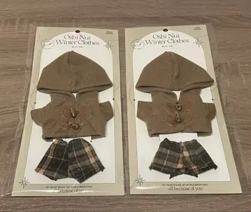 3coins 최애 인형 겨울 의류 2세트