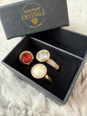 [ 미사용 새상품 ] QUDO 쿠도 인터체인지 반지 독일 스와로