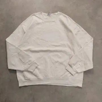 저지 맨투맨 구제 의류 무지 XL 화이트 USA 16861