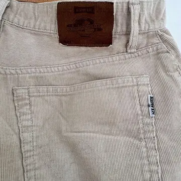 EDWIN 코듀로이 와이드 팬츠 베이지