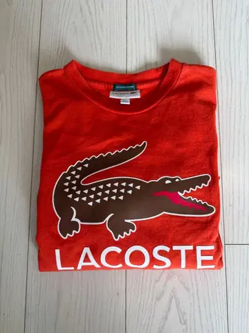 LACOSTE 오렌지 T셔츠 EXCLUSIVE EDITION xs