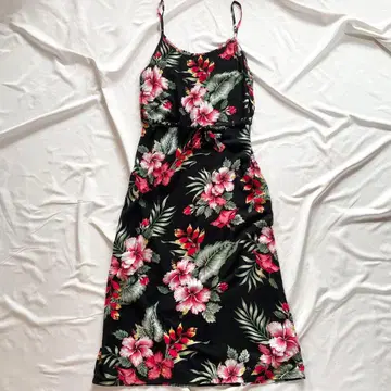 KOKONUTS 꽃무늬 원피스 S 리조트 보타니컬 하이비스커스