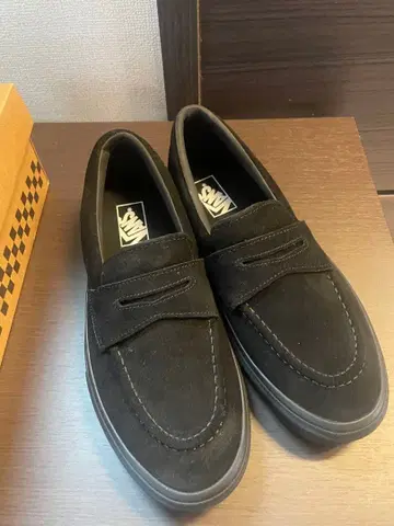 Vans 블랙 스웨이드 로퍼 27.5cm