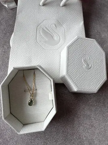 스와로브스키 CHROMA 펜던트, 페어컷, 그린