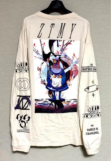 계속 한밤중이면 좋을 텐데. 테크노푸어 ZUTOMAYO CARD 롱T