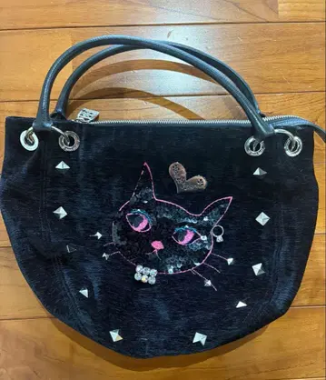 싱크비 think bee! 고양이 고양이 스팽글 스터드 백 인기