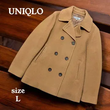 [ UNIQLO ] 울 블렌드 P 코트 L 카멜 더블 브레스트