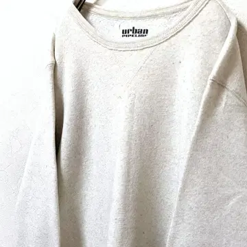 어반 파이프라인 무지 맨투맨 트레이닝복 베이지 그레이 구제 의류