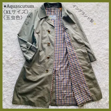 레어 아쿠아 스큐텀 레인보우 맥시 스텐카라 코트 XL 영국제