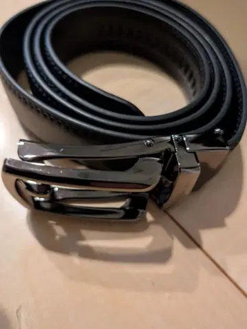 소 가죽 블랙 캐주얼 벨트