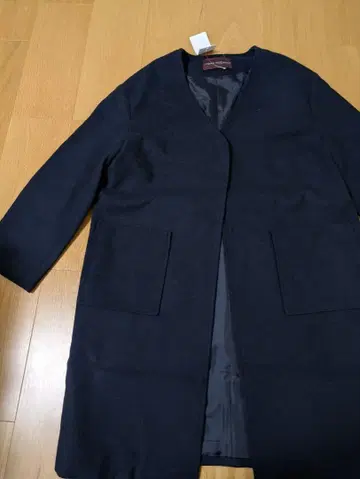 어반 리서치 멜톤 울 혼방 프리 사이즈 노카라 코트 택 포함