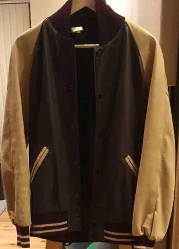 엔할리우드 가죽 바시티 자켓 size 38